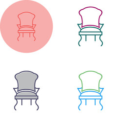 Poster - Comfortable Chair Vector Icon