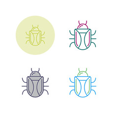 Sticker - Bug Vector Icon