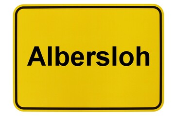 Illustration eines Ortsschildes von Albersloh in Nordrhein-Westfalen