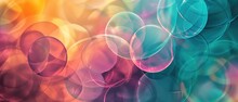 Soft, Vibrant Circles In A Dreamy Bokeh Effect With A Rainbow Of Colours.