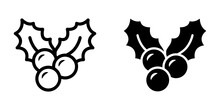 Mistletoe Icon. Symbol For Mobile Concept And Web Design. Vector Illustration