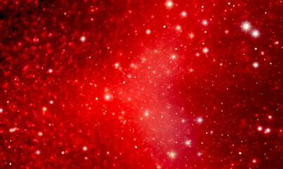 Wall Mural - Red Sparkling Abstract background. Valentine's Day Glitter. 