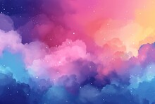 psychedelic multicolored abstract clouds smoke background. colorful sparkles and splashes on dreamy rainbow colored psychic waves. calming fantasy aura, euphoria and spirituality concept. 