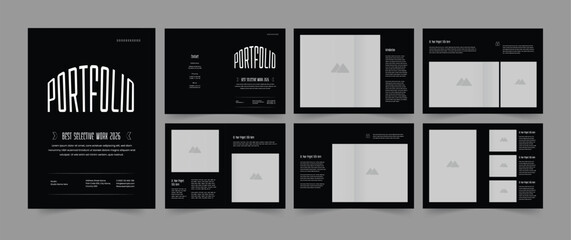 Wall Mural - minimal portfolio template
