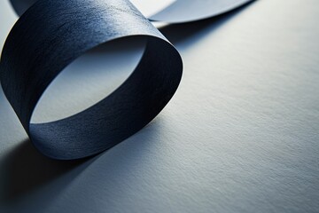 Aufkleber - Black and Gray Roll of Paper Generative AI