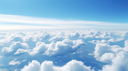 Beautiful view of blue clouds, cloud image as background wallpaper