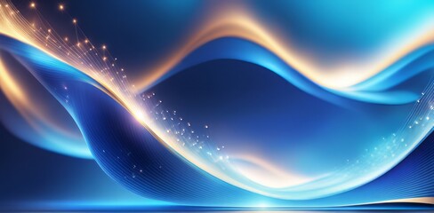 Poster - digital business abstract wave technology background the futuristic realm with this captivating wallpaper, the mesmerizing wave of science , creating a visual network of innovation