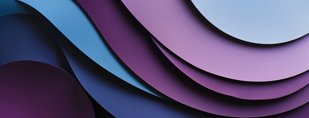 Aufkleber - Colorful Paper Rolls in Purple, Blue, and Teal Generative AI