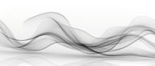 Abstract White Wave And Curve Design With A Modern And Smooth Motion.