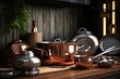 Kitchen utensils and kitchenware for modern house
