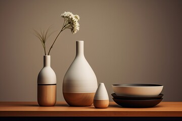 Flower vases, and crockery for home decor