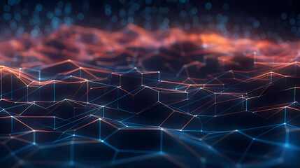 Digital technology abstract graphic poster web page PPT background, technology background