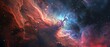A panoramic view of the nebula in the vast expanse of space