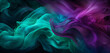 Spiraling plumes of emerald and amethyst smoke entwined in an ephemeral dance, creating an enchanting tapestry of vivid and transient colors.