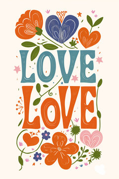 colorful flat text says: 