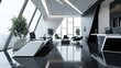 © Kristian - Minimalist Futuristic Office with High-Tech Gadgets