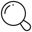 Search magnifying glass flat icon