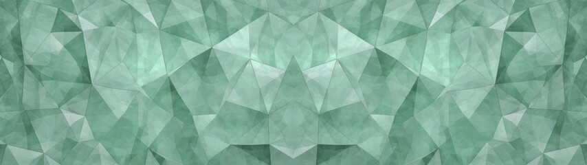 Wall Mural - Abstract texture green turquoise background wall with 3d gradient geometric shapes for website, business, print design template or concrete stone or tile pattern illustration