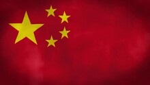 China’s  Flag Is Waving 3D Animation. China Flag Waving In The Wind. National Flag Of China. Flag Seamless Loop Animation.