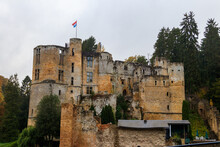 Ruins Of The Medieval Beaufort Castle, Luxembourg