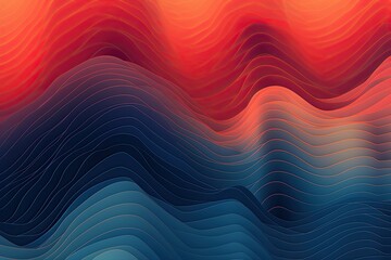 Poster - Abstract background with wavy lines. Vector illustration for your design, AI Generated