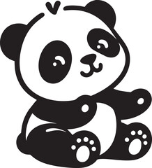 Poster - Cute Panda Illustration