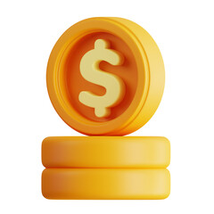 Poster - 3D Model of a Dollar Coin. Dollar Coin Design for Representing Monetary Value.
3d illustration, 3d element, 3d rendering. 3d visualization isolated on a transparent background