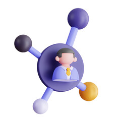 Poster - 3D Model of a Business Networking Event. Business Networking Event Design for Building Professional.
3d illustration, 3d element, 3d rendering. 3d visualization isolated on a transparent background