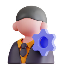 Poster - 3D Model of a Manager in Black Uniform. Manager in Black Uniform Design for a Professional Leadership.
3d illustration, 3d element, 3d rendering. 3d visualization isolated on a transparent background
