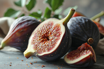 Wall Mural - figs on the market, front view