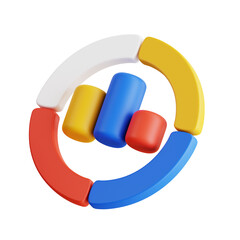 Poster - Futuristic Market Exploration - 3D Render of Analysis Evolution.  3D Render of Analysis Evolution.
3d illustration, 3d element, 3d rendering. 3d visualization isolated on a transparent background