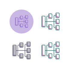 Sticker - Organization Vector Icon