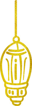 Golden glitter Ramadan lantern, Ramadan gold glitter element
