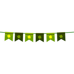 Sticker - Patrick Day Bunting Flag Decoration