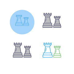 Sticker - Chess Piece Vector Icon