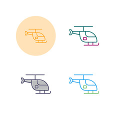 Wall Mural - Helicopter Vector Icon