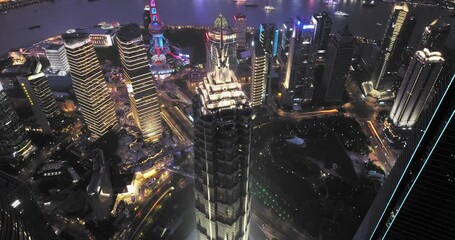 Poster - skyscrapers in shanghai