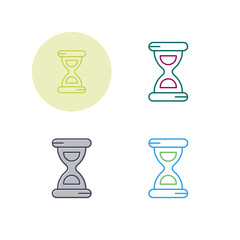 Canvas Print - Hourglass Vector Icon