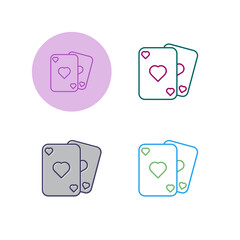 Sticker - Poker Vector Icon