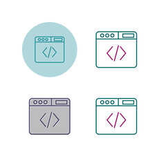 Sticker - Browser Vector Icon