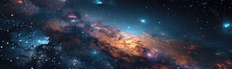 Wall Mural - space universe background . banner