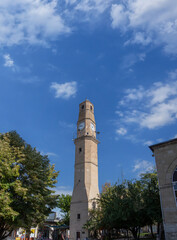 Canvas Print - Türkiye - Burdur Clock Tower was built in 1936. It is made of cut stone and its height is 30 meters.