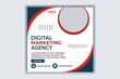 Abstract Digital Marketing Agency Banner Social Media Post Design.