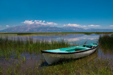 Naklejka na meble Civril - Denizli - Turkey, June 15, 2023, Civril Isikli Lake in Denizli.