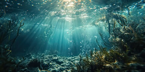 Canvas Print - Under water.