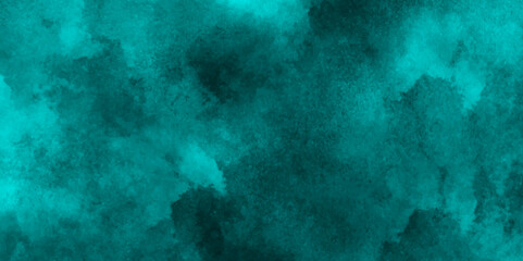 Wall Mural - Beautiful turquoise blank hand painted background,green veins of green leather as sample of green background,simulated blurred ink.Aquarelle painted ink canvas for modern creative design,