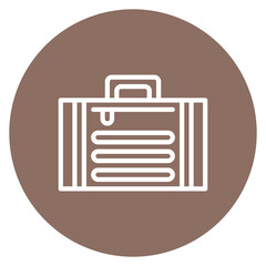 Wall Mural - Luggage icon vector image. Can be used for Ski Resort.