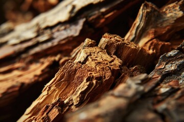 Poster - A detailed view of the intricate grain pattern on a piece of wood. Perfect for adding a natural touch to any design or project