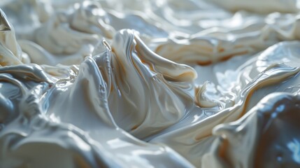 Poster - A close up view of a bed covered in white sheets. Perfect for home decor or hotel advertisements