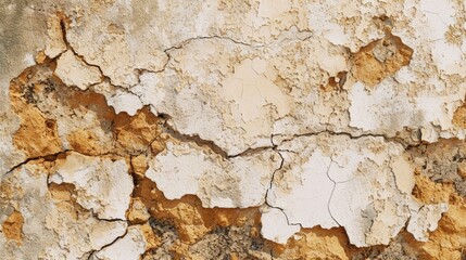 Aufkleber - Close up of a wall with peeling paint. Perfect for adding texture and depth to design projects